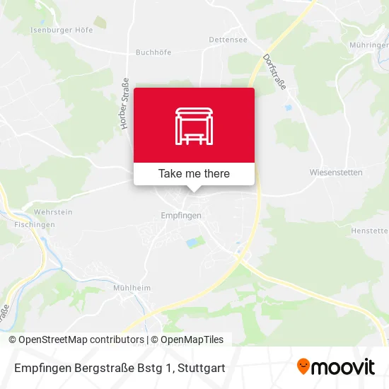 Карта Empfingen Bergstraße Bstg 1