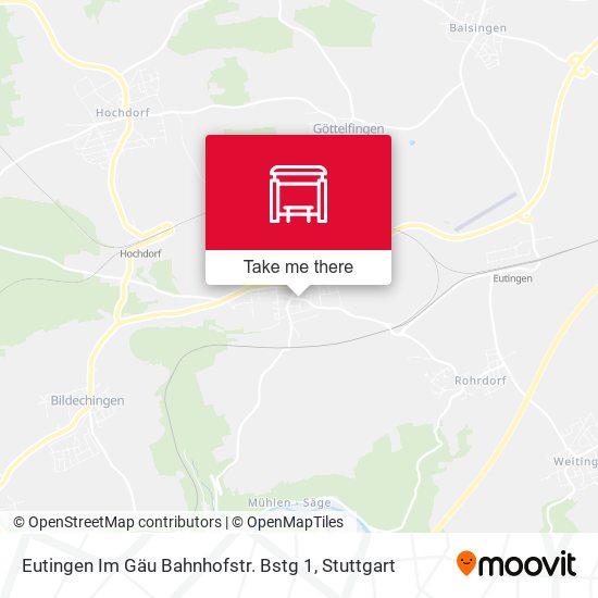 Eutingen Im Gäu Bahnhofstr. Bstg 1 map