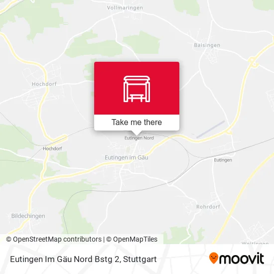 Карта Eutingen Im Gäu Nord Bstg 2