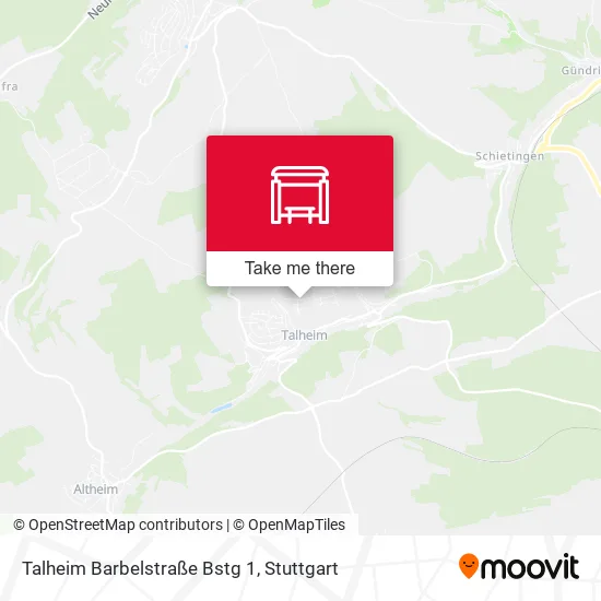 Карта Talheim  Barbelstraße Bstg 1