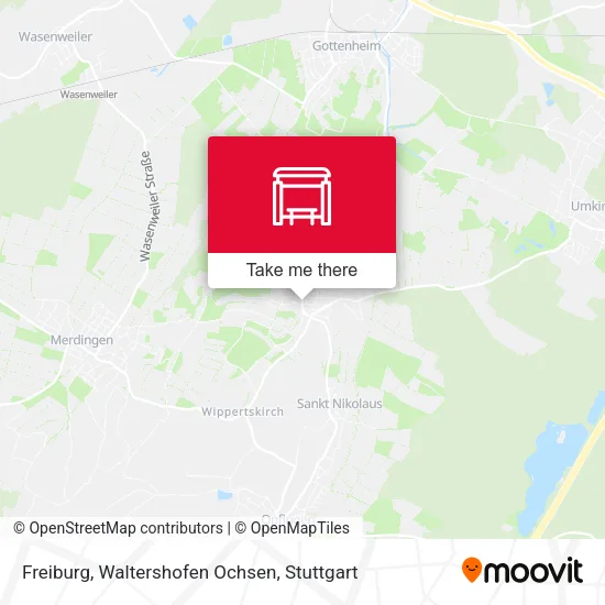 Карта Freiburg, Waltershofen Ochsen