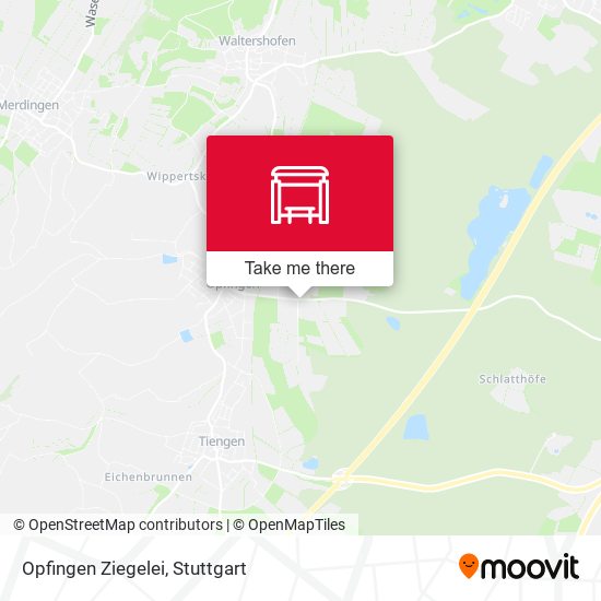 Opfingen Ziegelei map