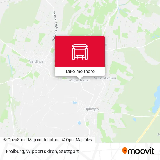 Карта Freiburg, Wippertskirch