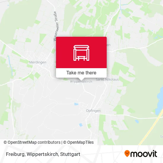 Карта Freiburg, Wippertskirch