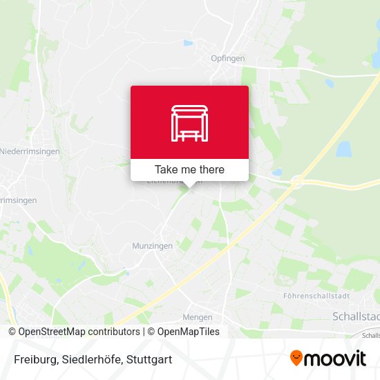 Карта Freiburg, Siedlerhöfe