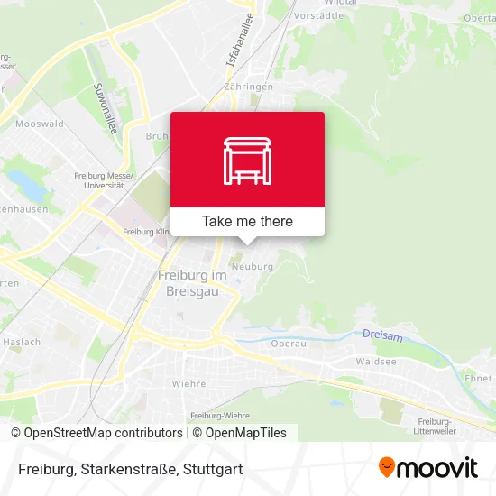 Карта Freiburg, Starkenstraße