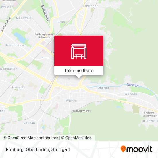 Карта Freiburg, Oberlinden