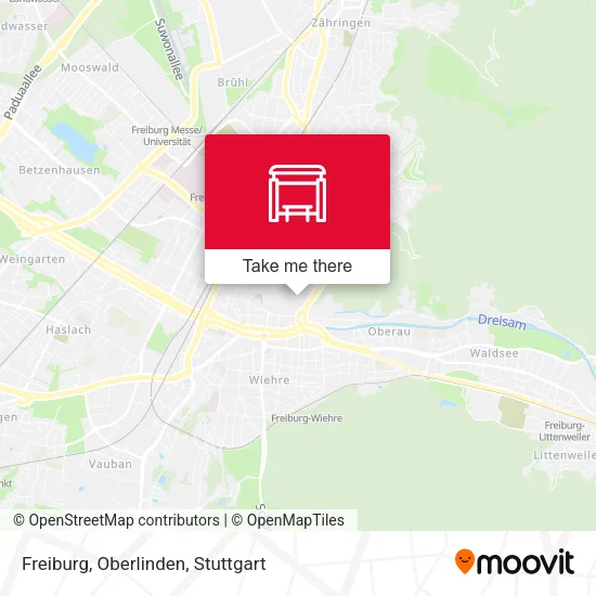 Карта Freiburg, Oberlinden
