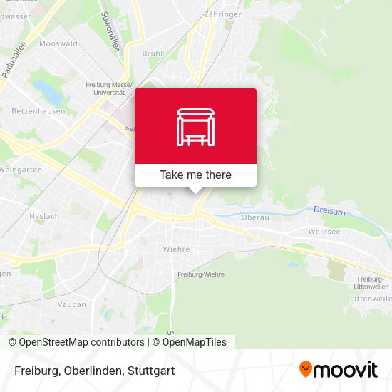 Freiburg, Oberlinden map