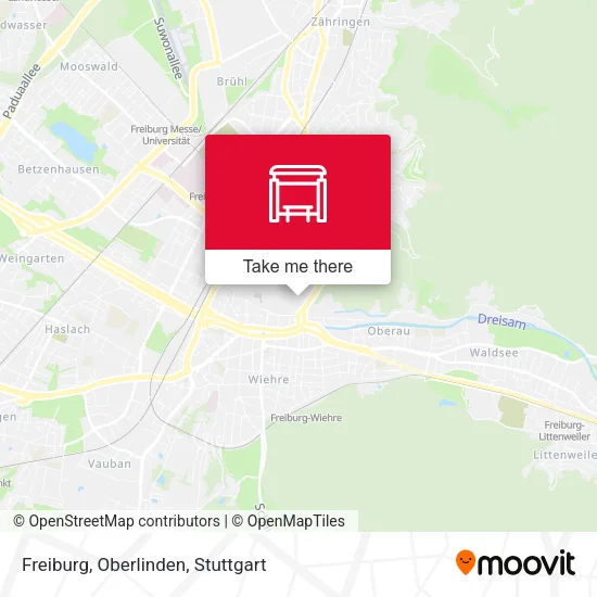 Карта Freiburg, Oberlinden