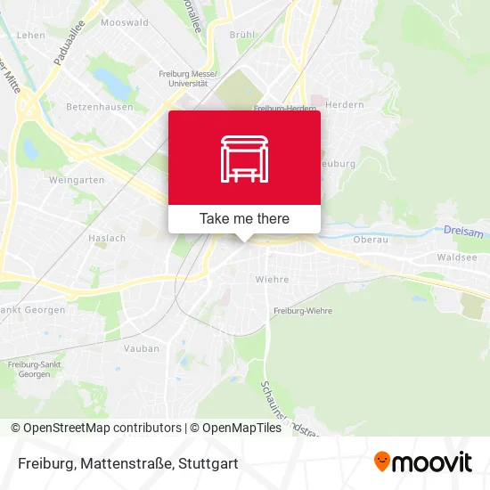 Карта Freiburg, Mattenstraße