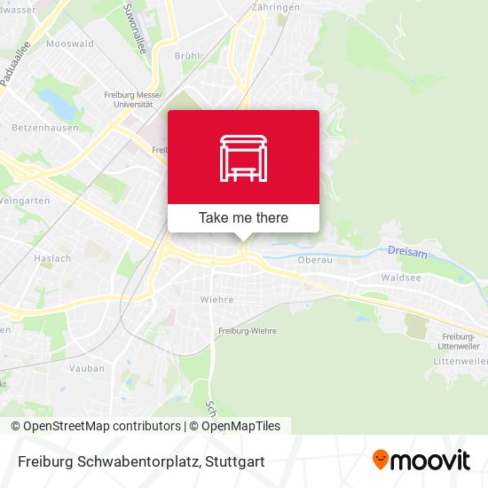 Freiburg Schwabentorplatz map
