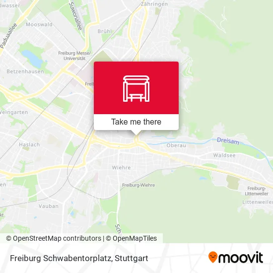 Карта Freiburg Schwabentorplatz