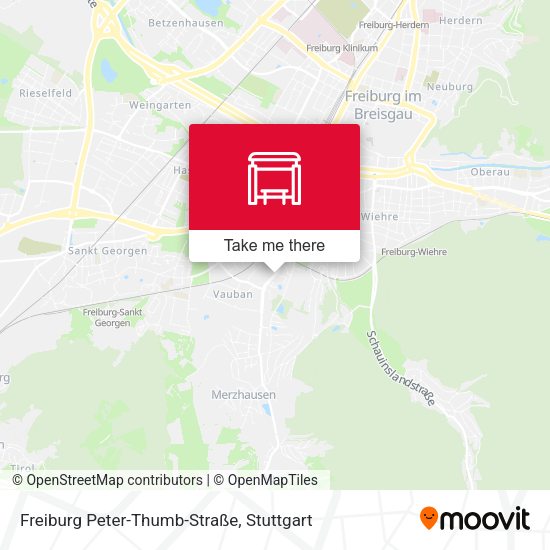 Freiburg Peter-Thumb-Straße map