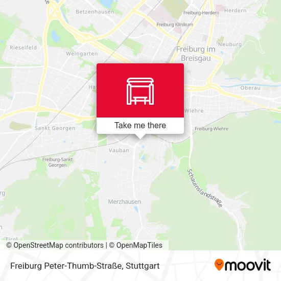 Карта Freiburg Peter-Thumb-Straße