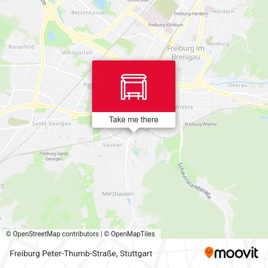 Карта Freiburg Peter-Thumb-Straße