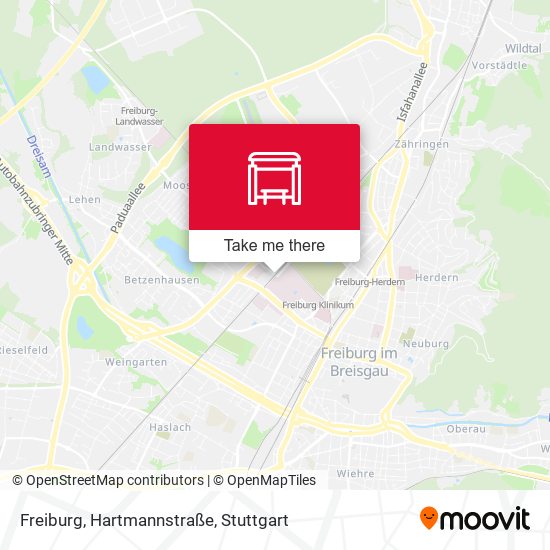 Freiburg, Hartmannstraße map