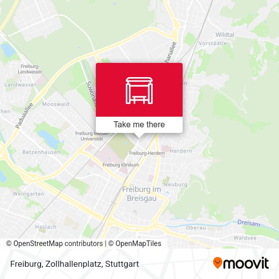 Карта Freiburg, Zollhallenplatz