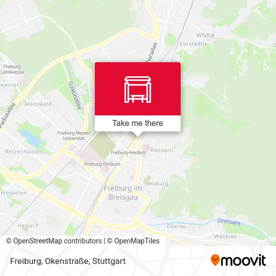 Карта Freiburg, Okenstraße