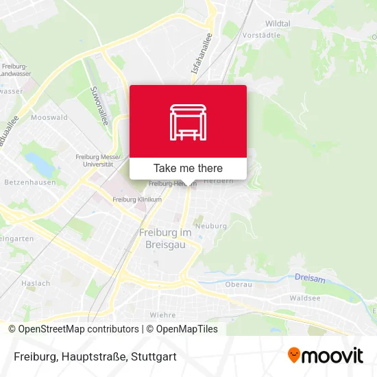 Карта Freiburg, Hauptstraße