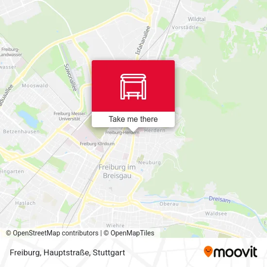 Карта Freiburg, Hauptstraße