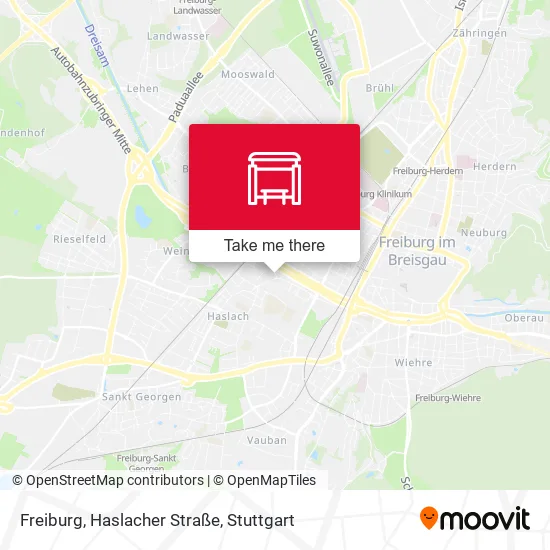 Карта Freiburg, Haslacher Straße