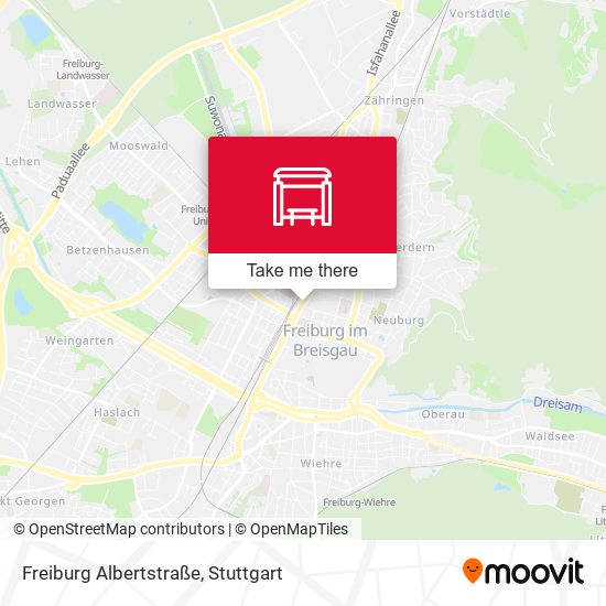 Freiburg Albertstraße map