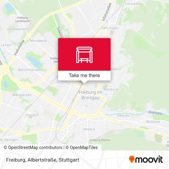 Карта Freiburg, Albertstraße