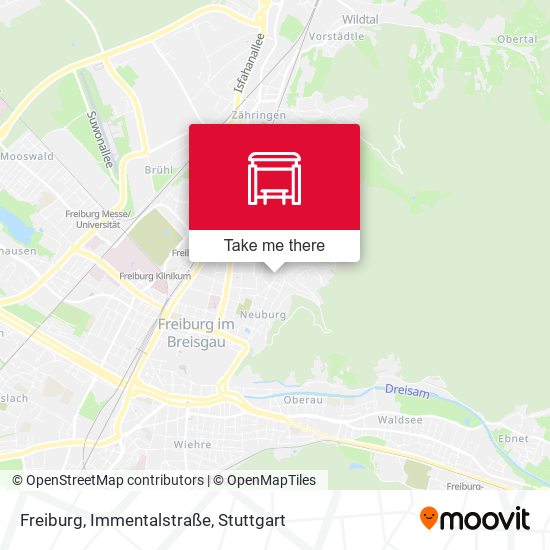 Карта Freiburg, Immentalstraße
