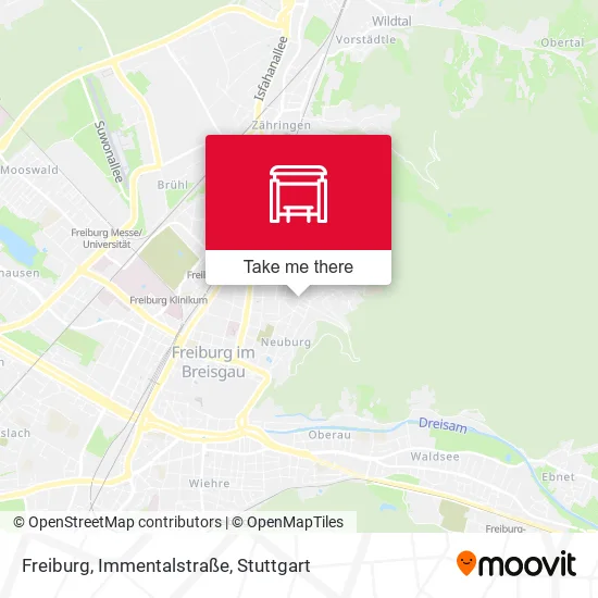 Карта Freiburg, Immentalstraße
