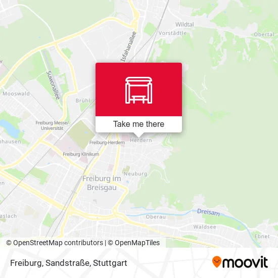 Карта Freiburg, Sandstraße