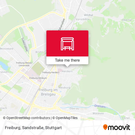 Карта Freiburg, Sandstraße