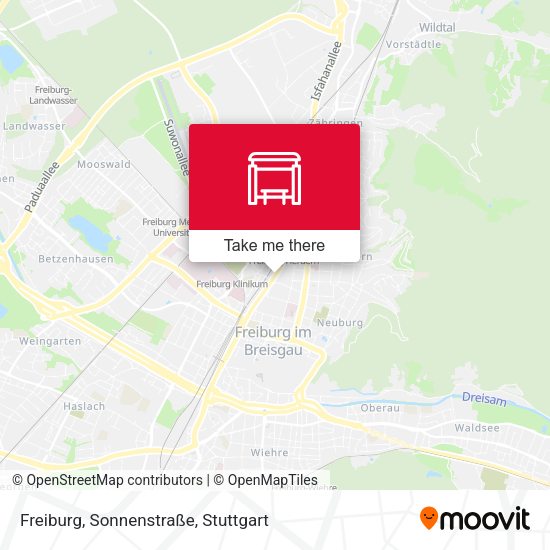 Freiburg, Sonnenstraße map