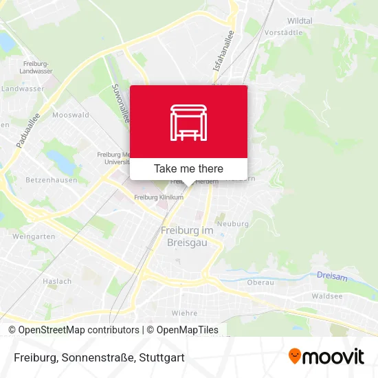 Карта Freiburg, Sonnenstraße