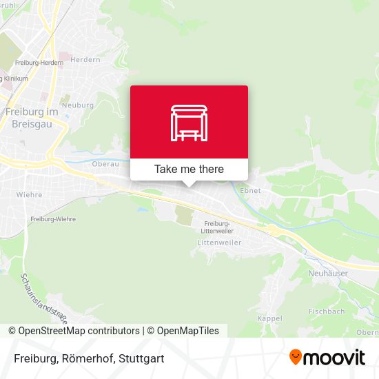 Freiburg, Römerhof map