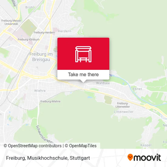 Карта Freiburg, Musikhochschule