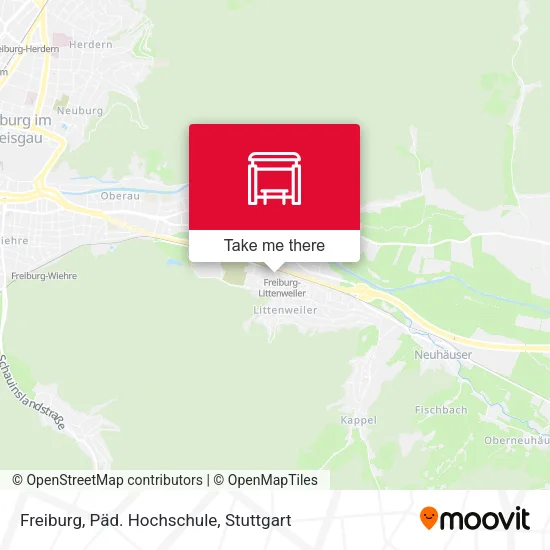 Карта Freiburg, Päd. Hochschule