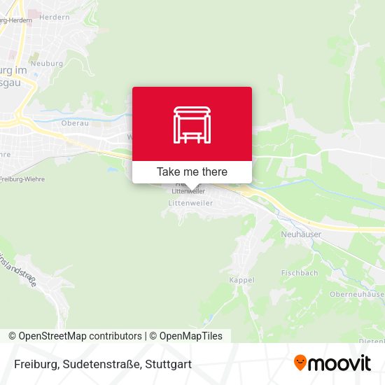 Freiburg, Sudetenstraße map