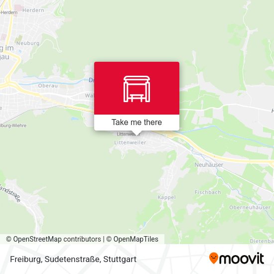 Freiburg, Sudetenstraße map