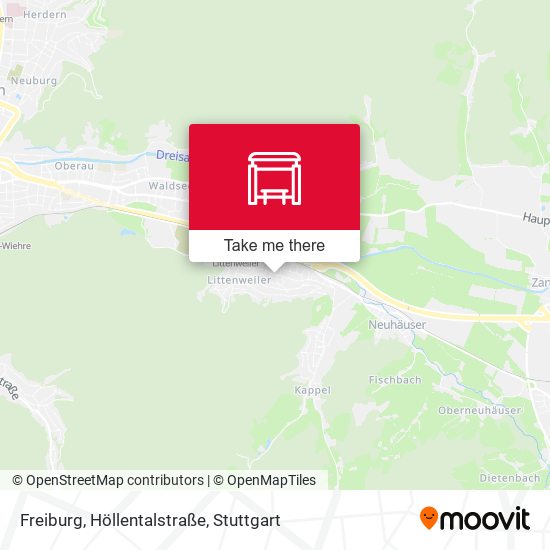 Freiburg, Höllentalstraße map