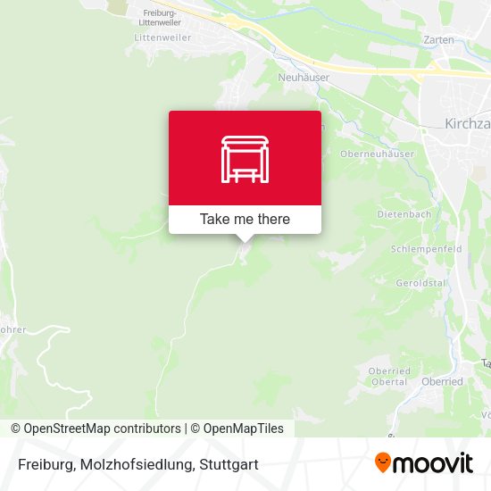 Freiburg, Molzhofsiedlung map