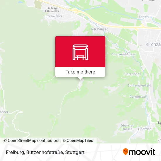 Карта Freiburg, Butzenhofstraße