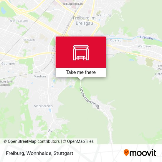 Карта Freiburg, Wonnhalde