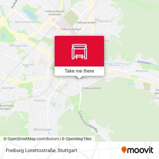 Freiburg Lorettostraße map