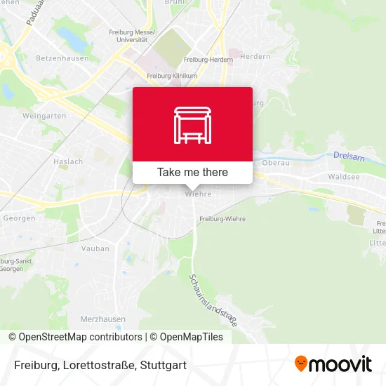Карта Freiburg, Lorettostraße