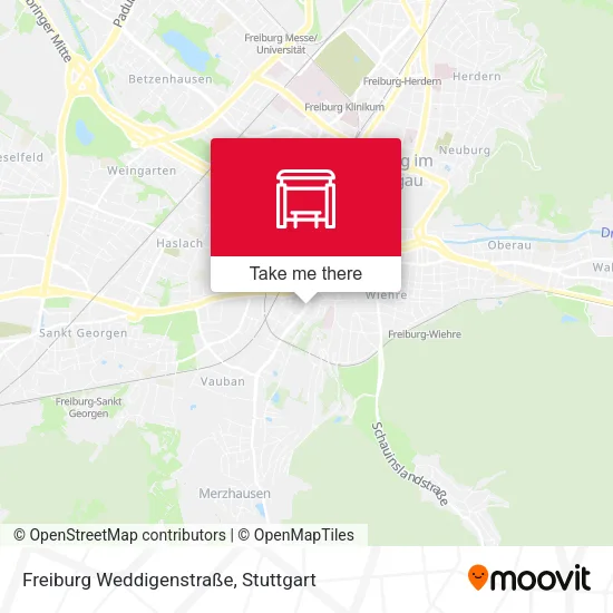 Карта Freiburg Weddigenstraße