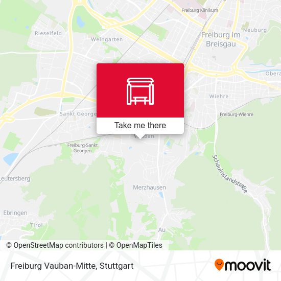 Freiburg Vauban-Mitte map