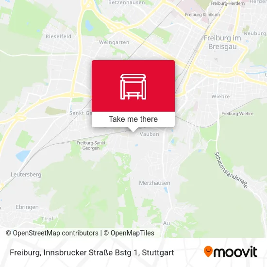 Карта Freiburg, Innsbrucker Straße Bstg 1