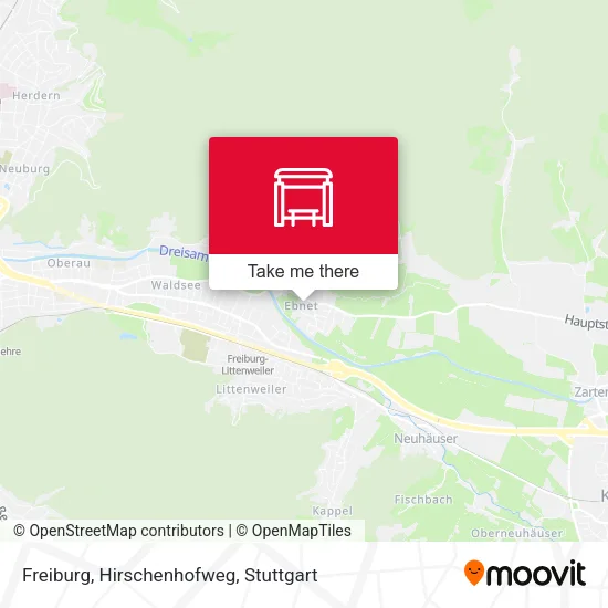 Карта Freiburg, Hirschenhofweg
