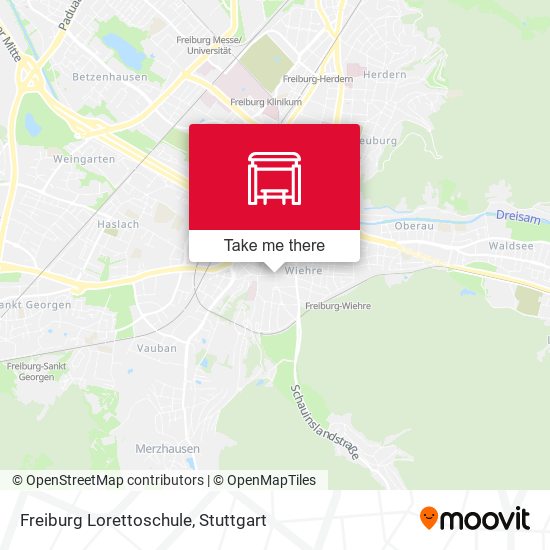 Freiburg Lorettoschule map